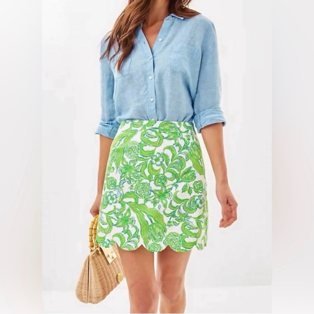 NWT- Lilly Pulitzer Tropper Mini Skirt Daffodil Hill- Size 16